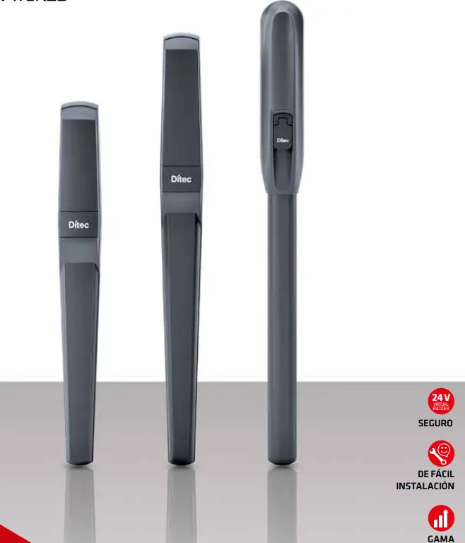 DITEC PWR - Motores para Portones de Batiente | Sistemas Euromatic Costa Rica